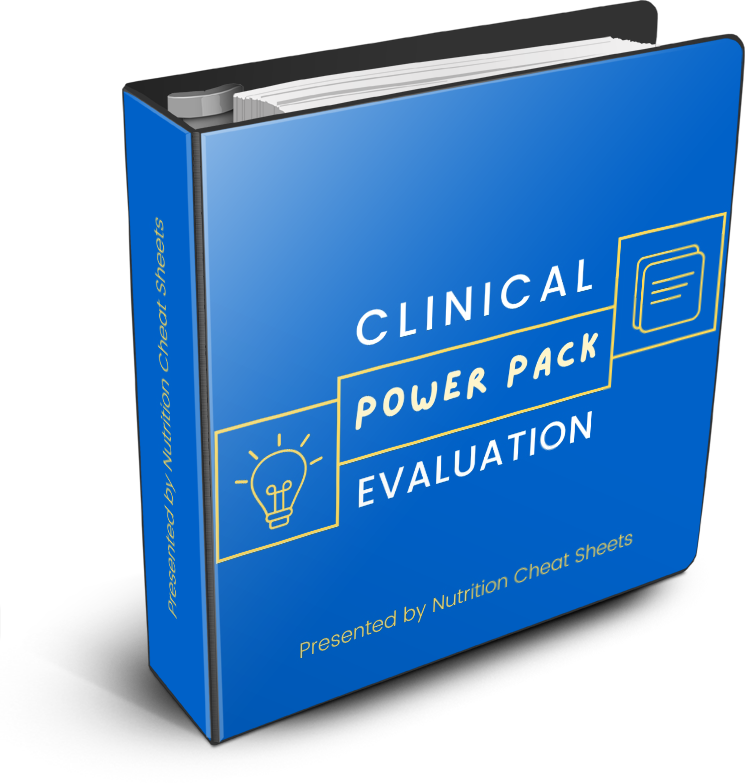 clinical-evaluation-power-pack-nutrition-cheat-sheets